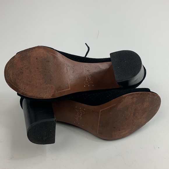 Crown Vintage Leather Heeled Sandals 8.5 Open Toe Perforated Lace and zip up - Picture 8 of 13